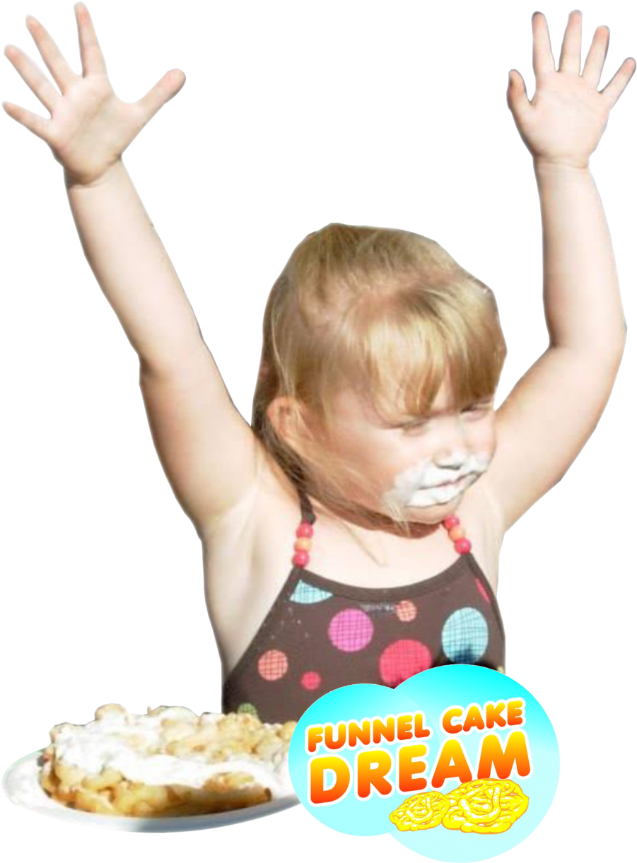 We Love Funnel Cakes - Bread Clipart (954x1300), Png Download