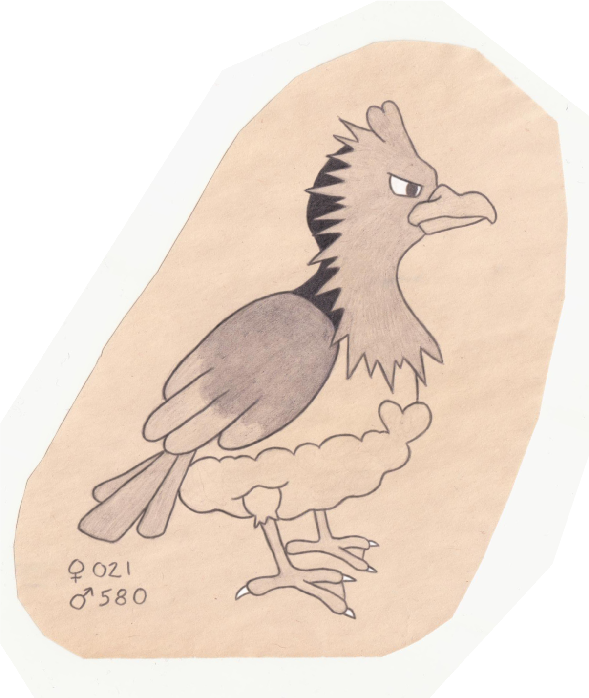 Tiny Bird Pokemon - Cartoon Clipart (1280x1523), Png Download