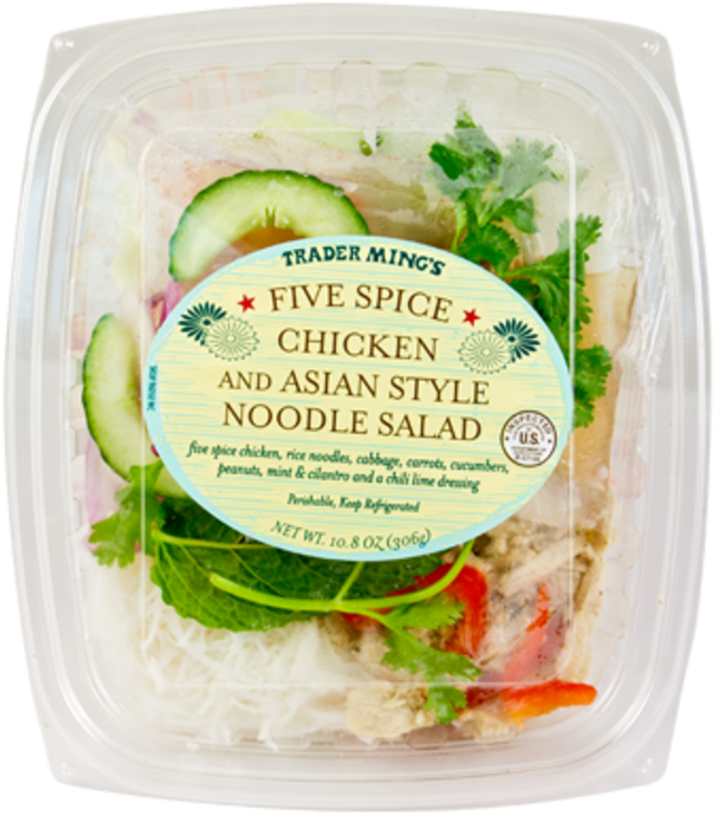 96050 Five Spice Asian Salad - Trader Joe's Five Spice Noodle Salad Clipart (706x800), Png Download