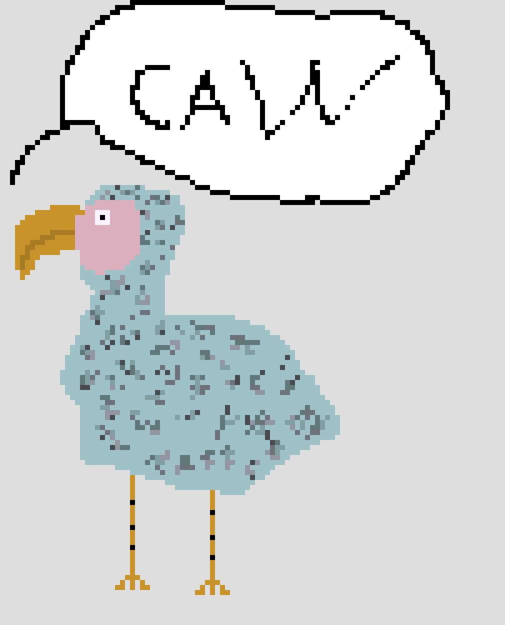 Dodo Bird - Dodo Pixel Art Clipart (1010x1250), Png Download
