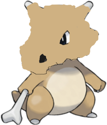 Without Marowak By Elzjevr - Cubone Pokemon Clipart (1266x630), Png Download