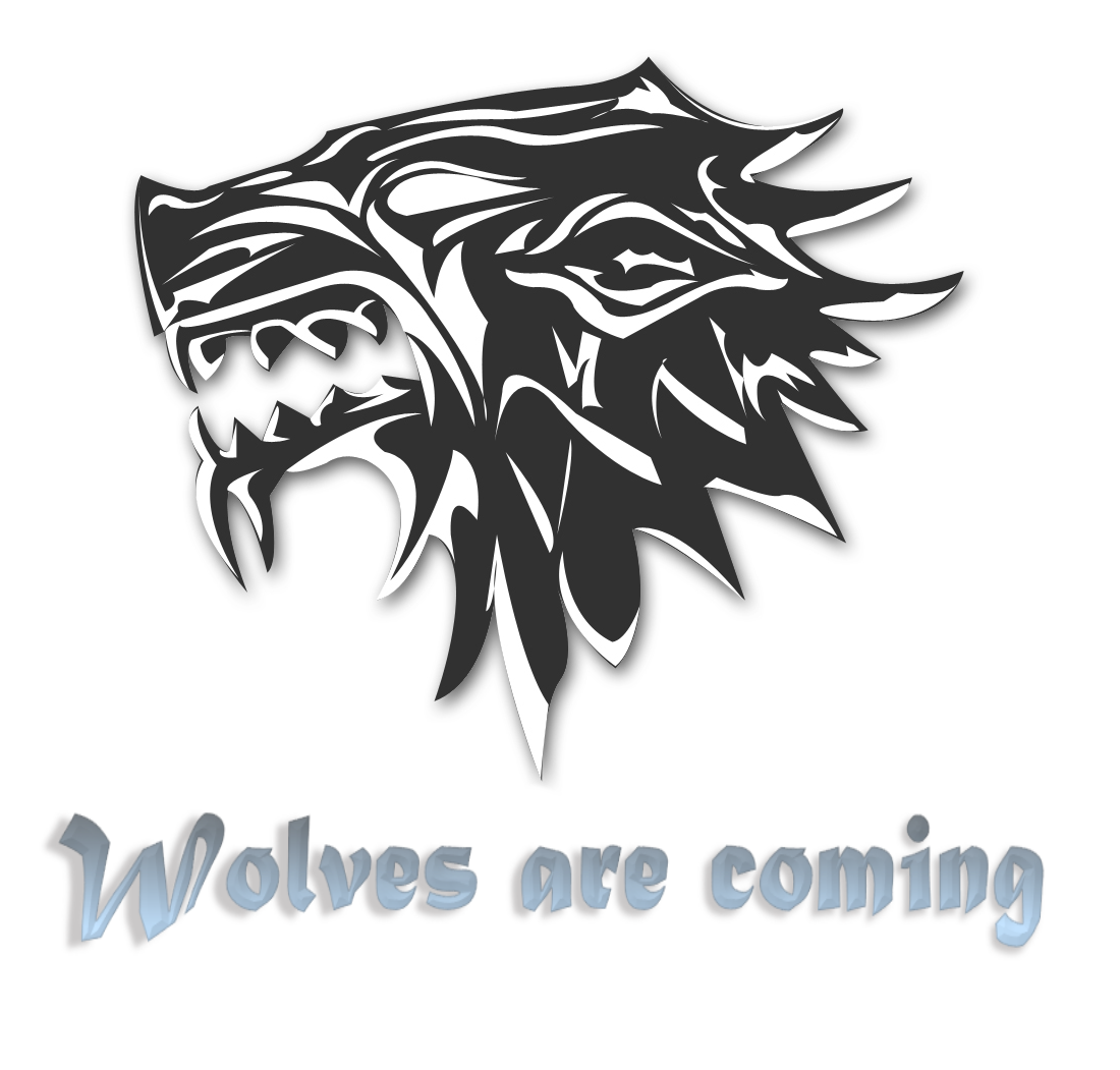 [ Img] - Stark Direwolf Clipart (1680x1050), Png Download