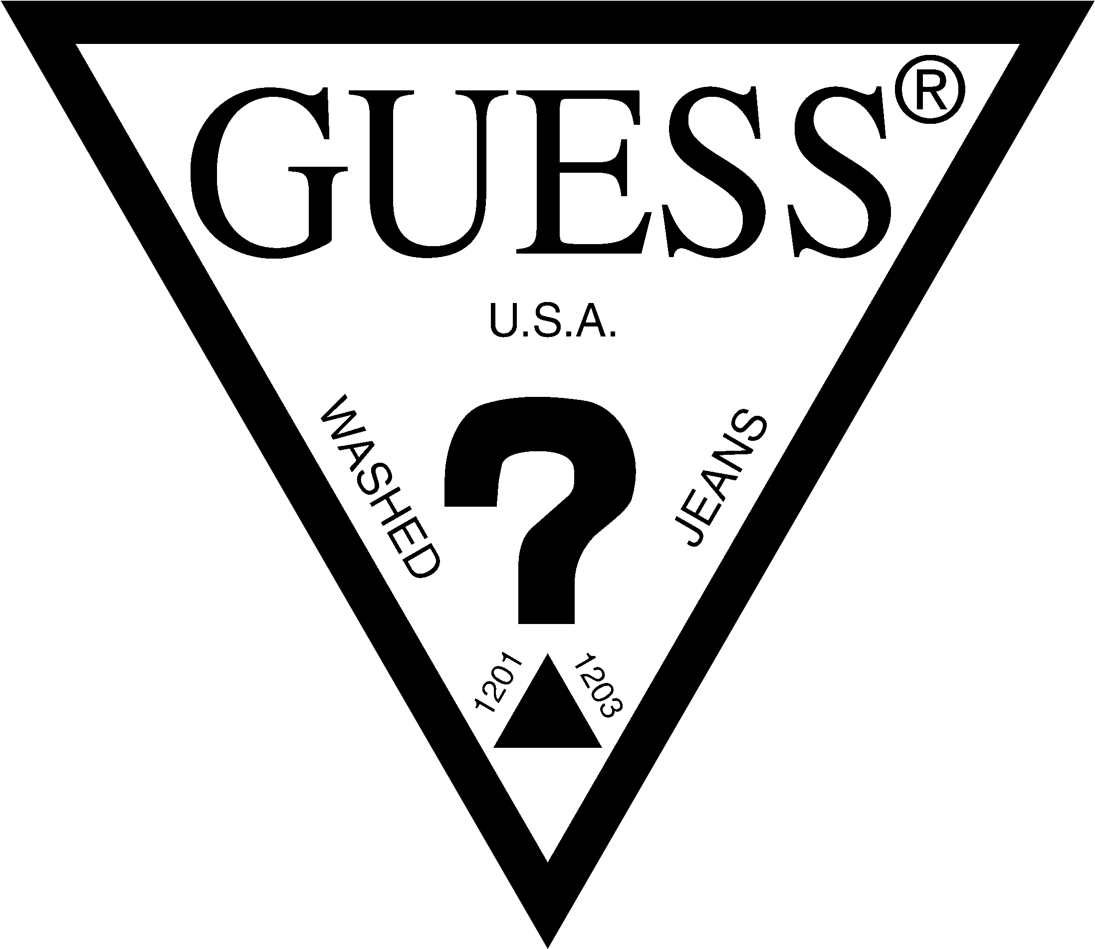 Guess Jeans Logo Png - Guess Jeans Logo Clipart (2400x2400), Png Download