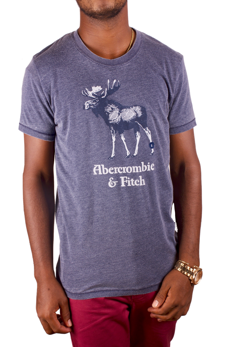 A&f Burnout Logo Graphic Tee - Goat Clipart (750x1125), Png Download