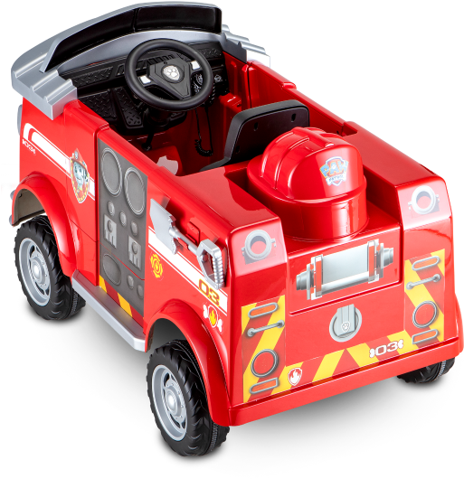 Paw Patrol Marshall Fire Truck - Marshall Paw Patrol Fire Truck Clipart (900x600), Png Download