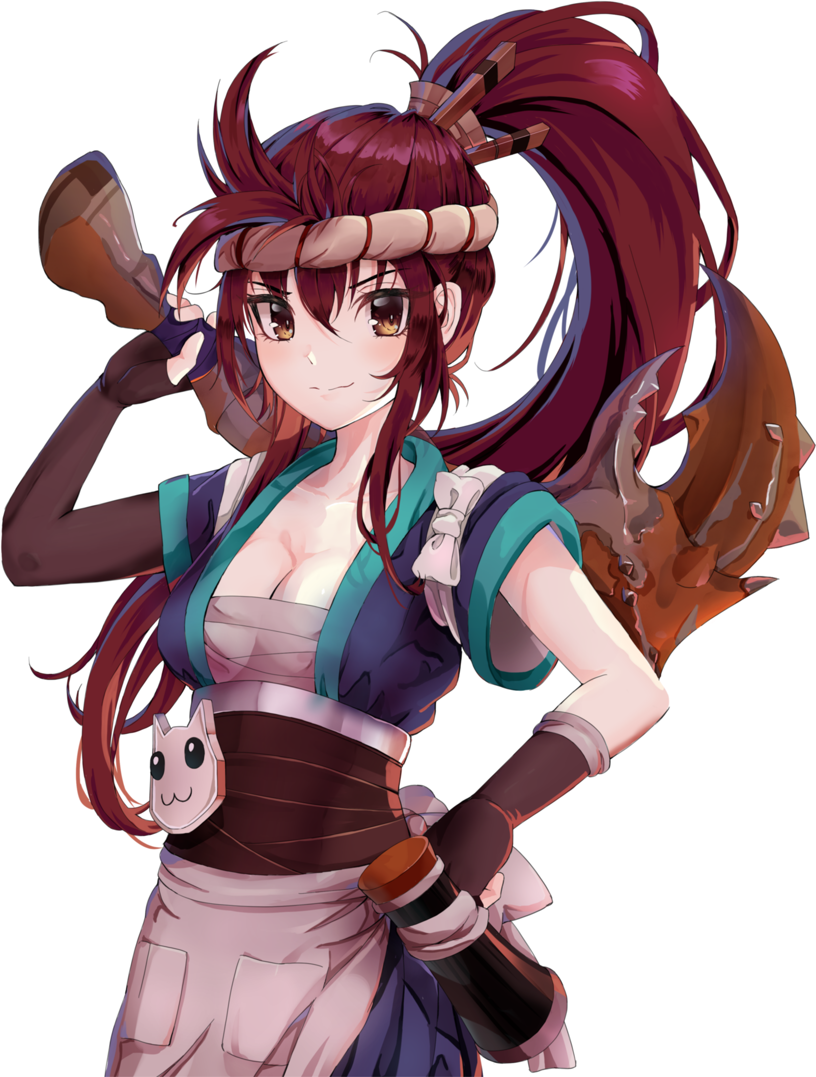Sashimi Akali - Sashimi Akali Fanart Clipart (1660x2150), Png Download