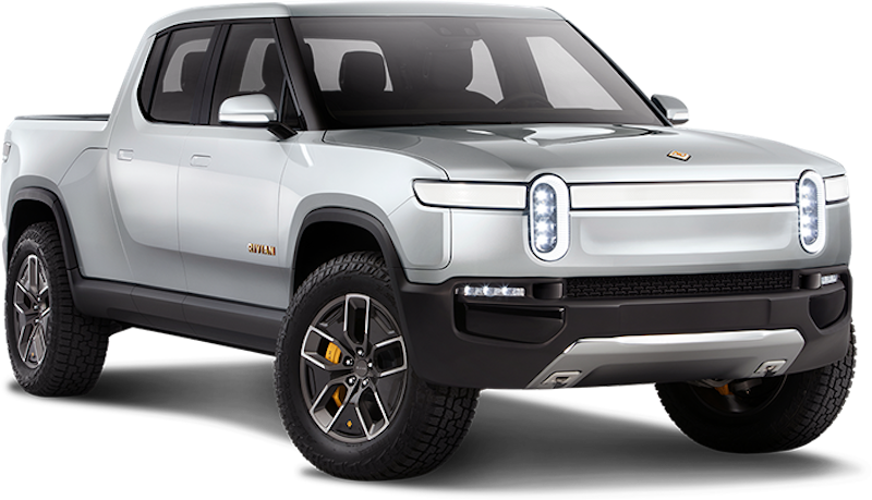 Amazon Places Big Bet On Aspiring Tesla Rival Rivian - Amazon Electric Pickup Truck Clipart (800x459), Png Download