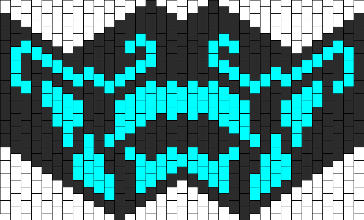 Akali Kda Mask Bead Pattern - Hama Beads Akali Kda Clipart (735x445), Png Download