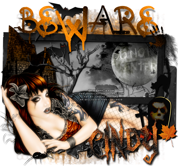 Tag Using Chichi Designz Halloween Collab Kit - Creative Arts Clipart (600x559), Png Download