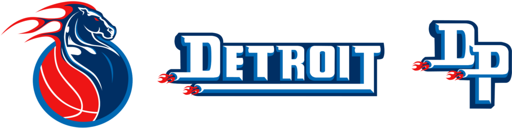 Detroit Pistons Png File - Detroit Pistons Clipart (1024x488), Png Download