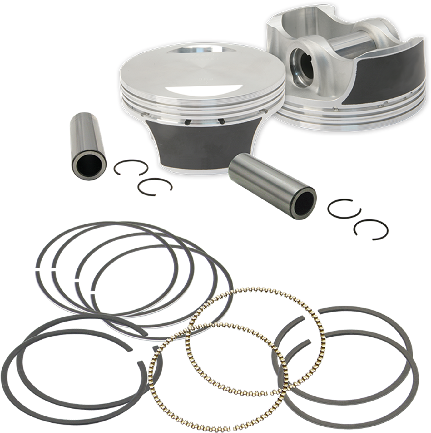 97" Big Bore Forged Pistons For 1999-'06 Hd® Big Twins - Piston Clipart (1500x1500), Png Download