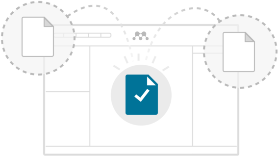 Import Documents To Create Your Library - Circle Clipart (740x416), Png Download