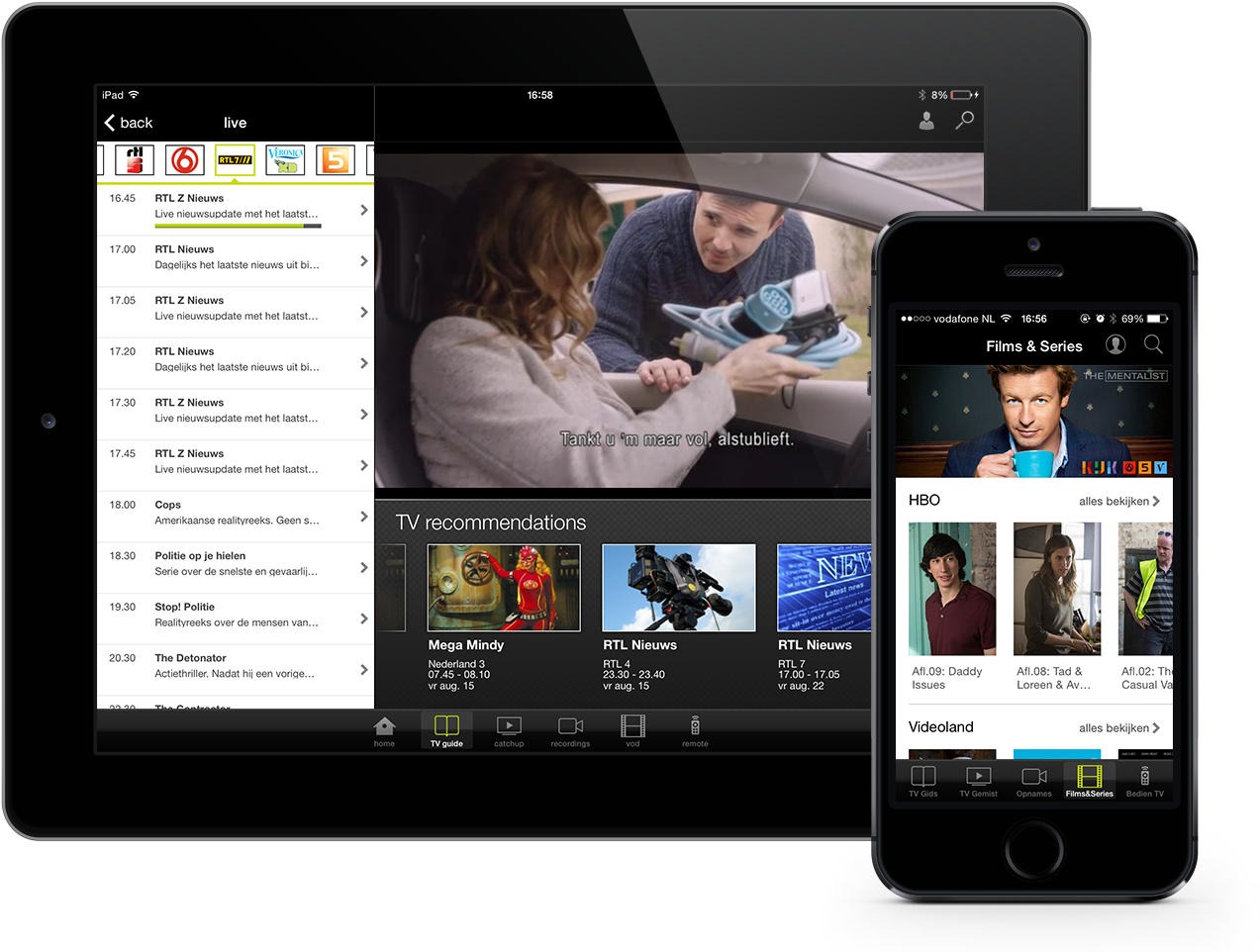 Online Ipad Iphone - Online Nl Tv Clipart (1600x1000), Png Download
