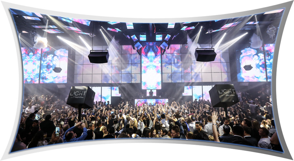 Light Nightclub Main Room - Audience Clipart (1000x551), Png Download