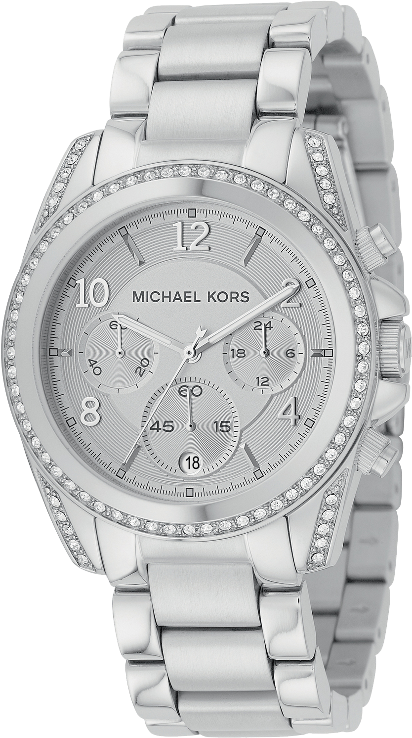 Michael Kors , Png Download - Michael Kors Ladies Silver Watch Clipart (834x1492), Png Download