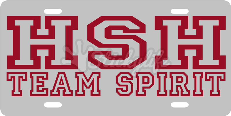 Team Spirit License Plate - Team Clipart (800x740), Png Download