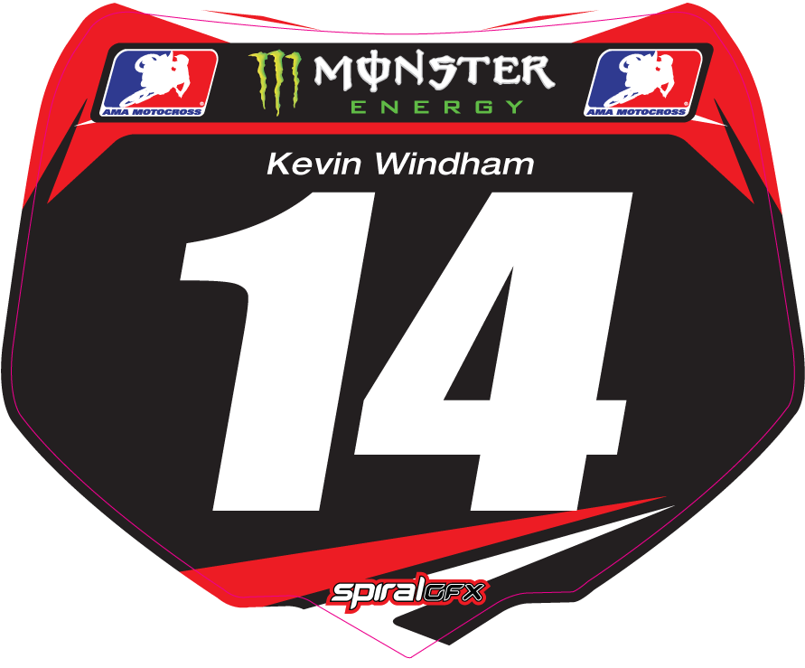 Download Motocross Number Plate Template 135069 - Automotive Decal