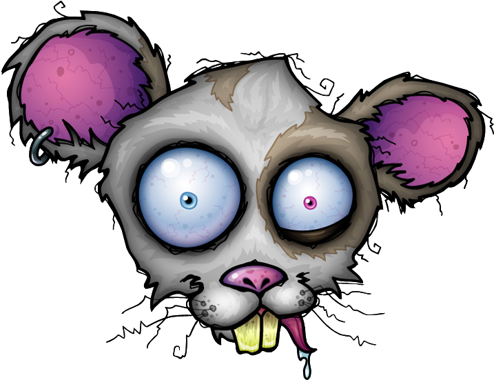 Mouse - Crazy Rat Clipart (716x596), Png Download