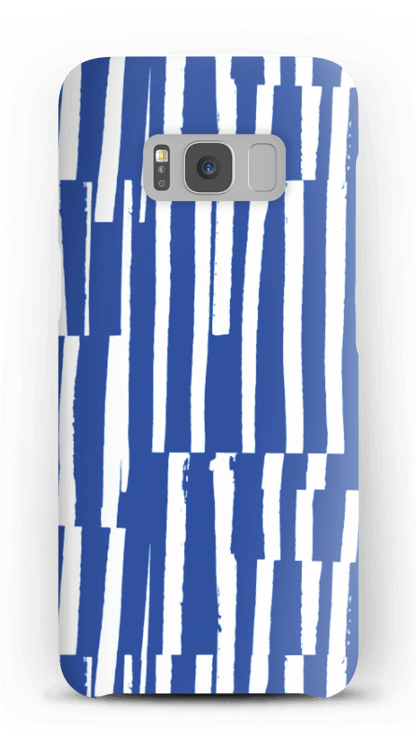 Blue Stripes Case Galaxy S8 - Mobile Phone Case Clipart (415x800), Png Download