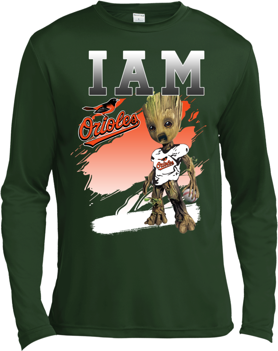 Baltimore Orioles Groot I Am T Shirts Guardians Of - Make Christmas Great Again Shirt Clipart (1155x1155), Png Download