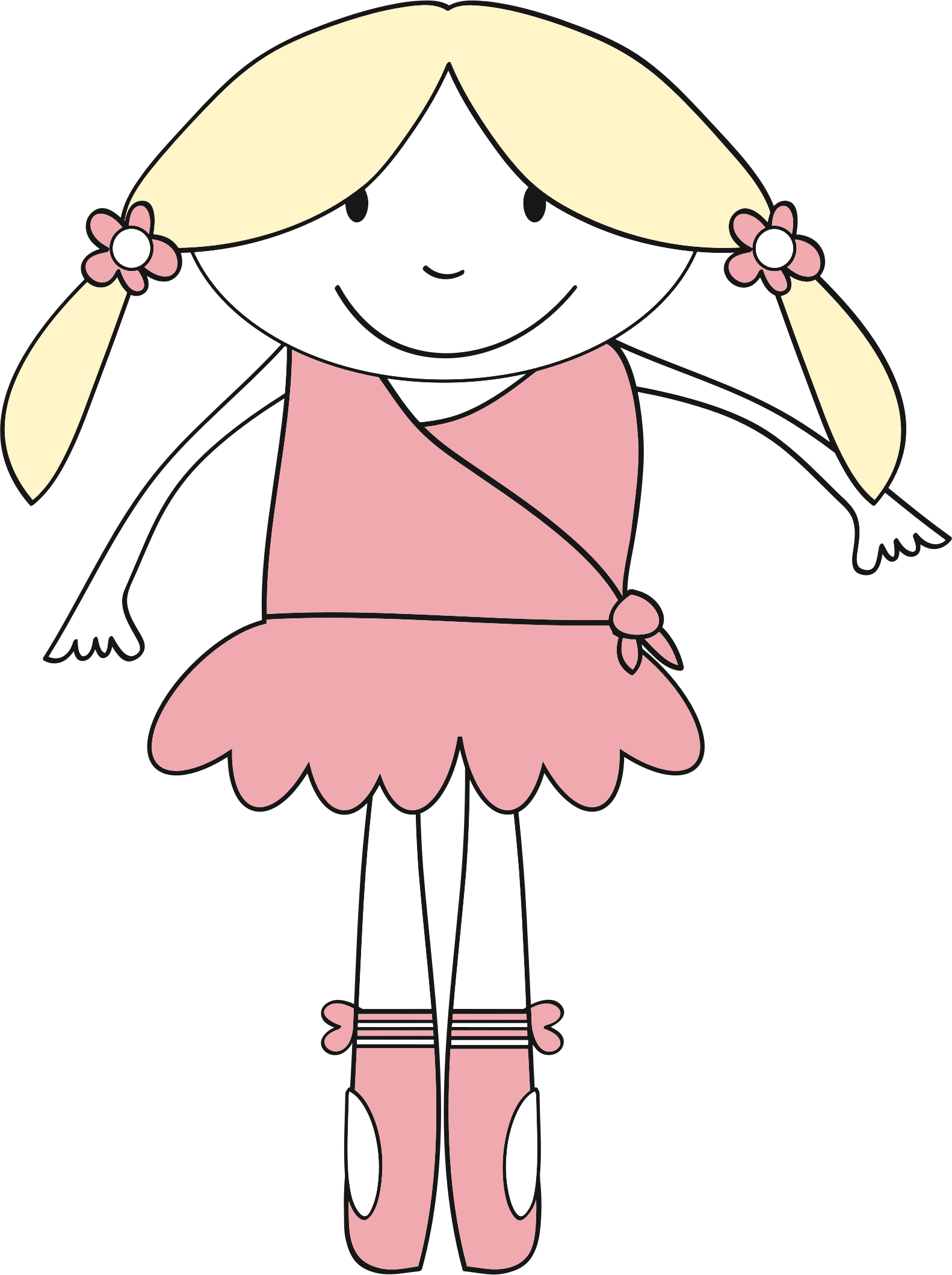 Ballerine Clipart Svg - Ballet Girl Clipart - Png Download (1582x2118), Png Download