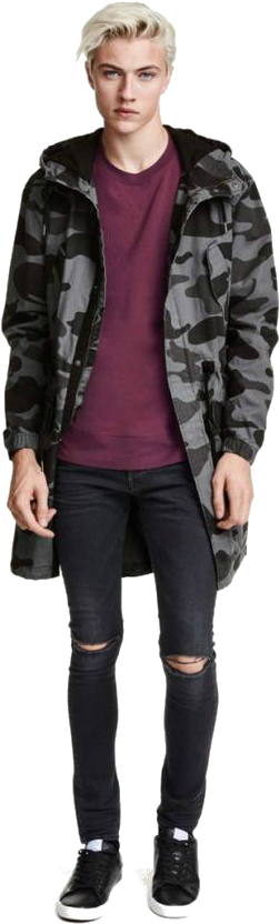 Lucky Blue Smith Png - Lucky Blue Smith Looks Clipart (736x861), Png Download