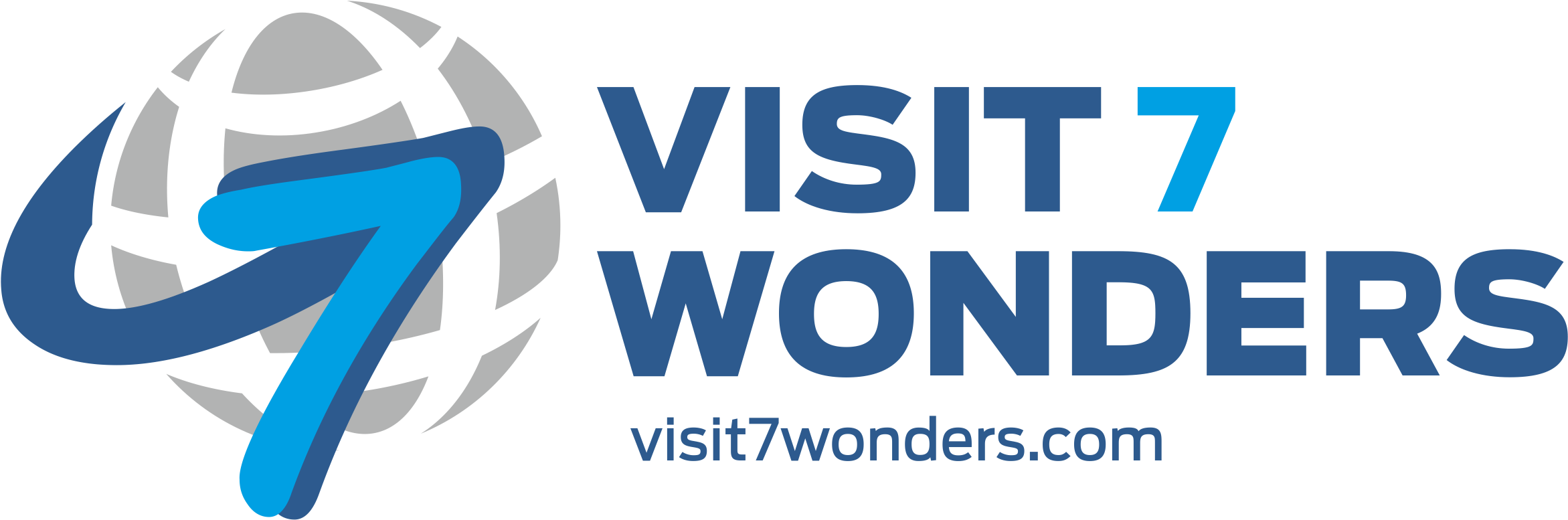 Visit 7 Wonders - Graphic Design Clipart (2782x1314), Png Download