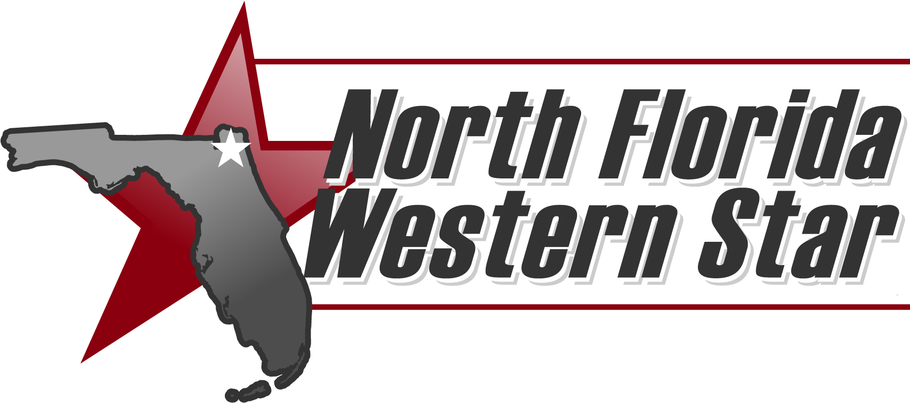 North Florida Western Star Logo - Graphic Design Clipart (2200x858), Png Download