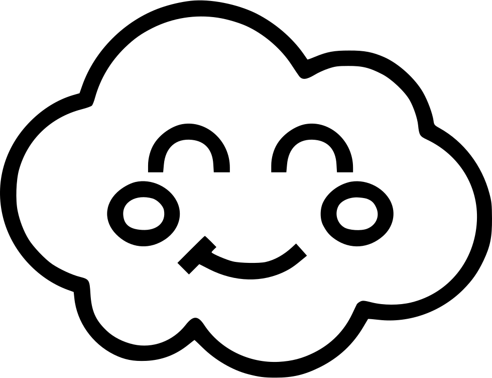 Cloud Happy Face Comments - Cloud With Smiley Face Clipart (980x752), Png Download