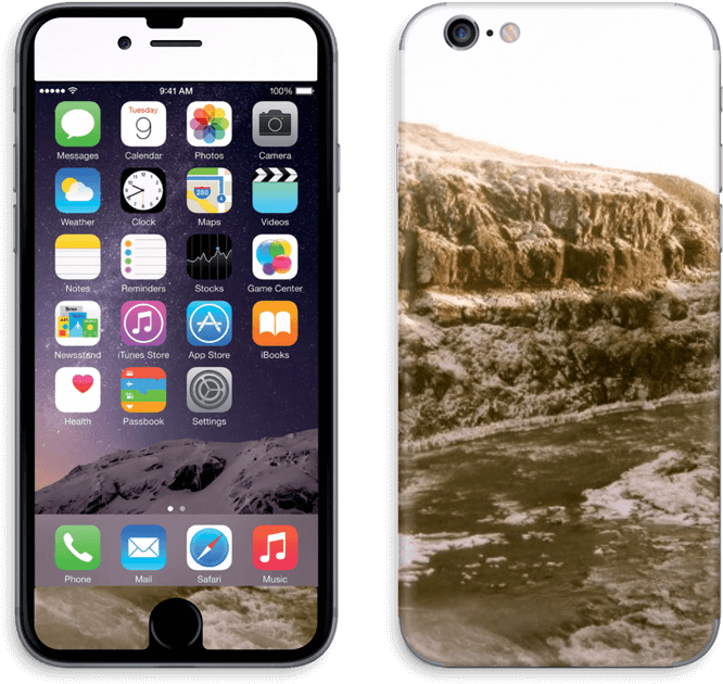 Icelandic Waterfall Skin Iphone 6/6s - Cover Iphone 6 Rosa Cipria Clipart (795x800), Png Download