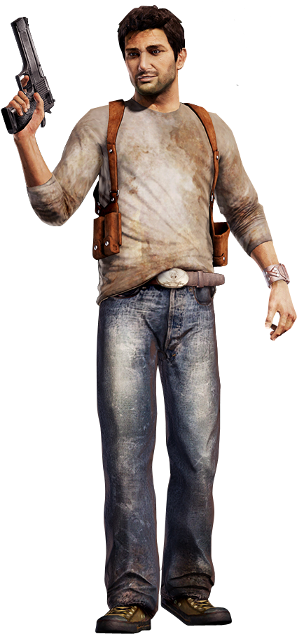 Nathan Drake Png Free Download - Nathan Drake Uncharted 1 Clipart (538x1080), Png Download