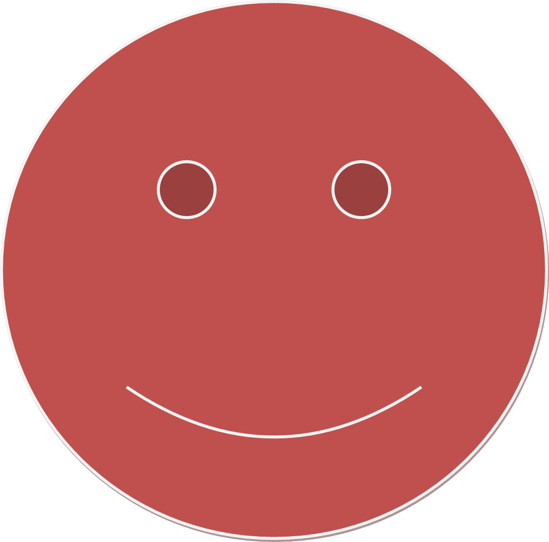 Red Smiley Face - Saveitoffline Clipart (1133x1119), Png Download