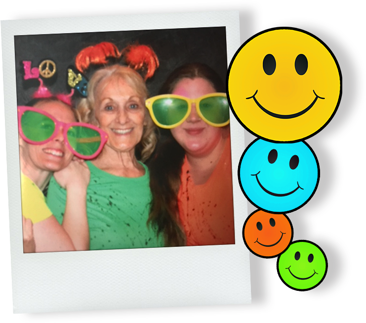 Happy Faces Face Painting At Happy Hollow Clipart (741x653), Png Download