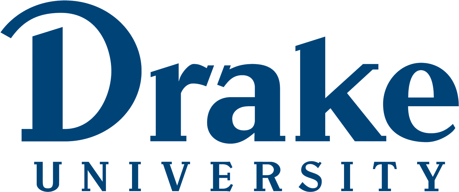 Drake University Logo Clipart (1594x674), Png Download