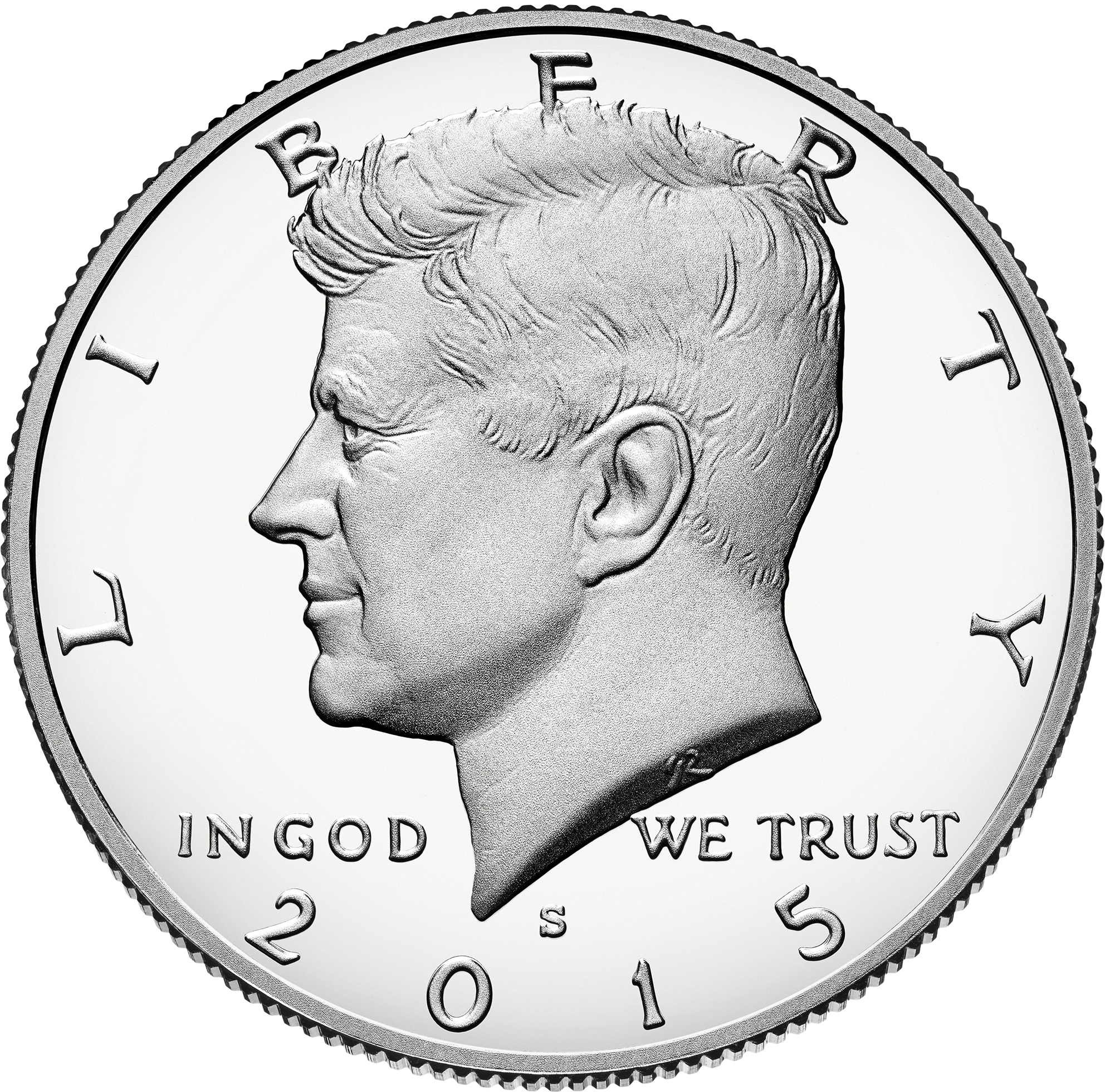 Us Half Dollar Obverse 2015 - 2018 Us Half Dollar Clipart (1984x1960), Png Download