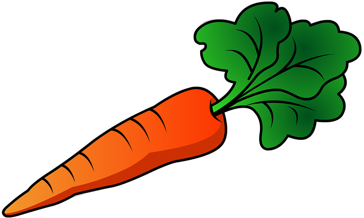 Graphic Free Stock Carrot Clipart - Carrot Clipart - Png Download (960x443), Png Download