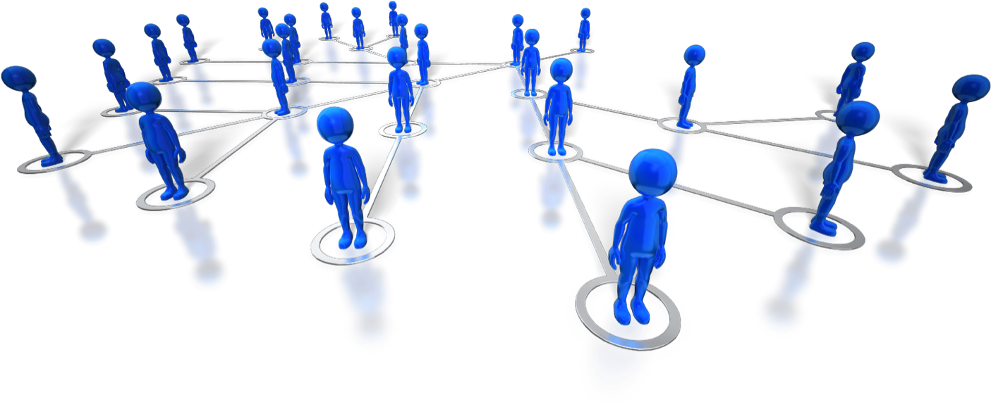 Networked People - Social Reach Png Clipart (1500x626), Png Download