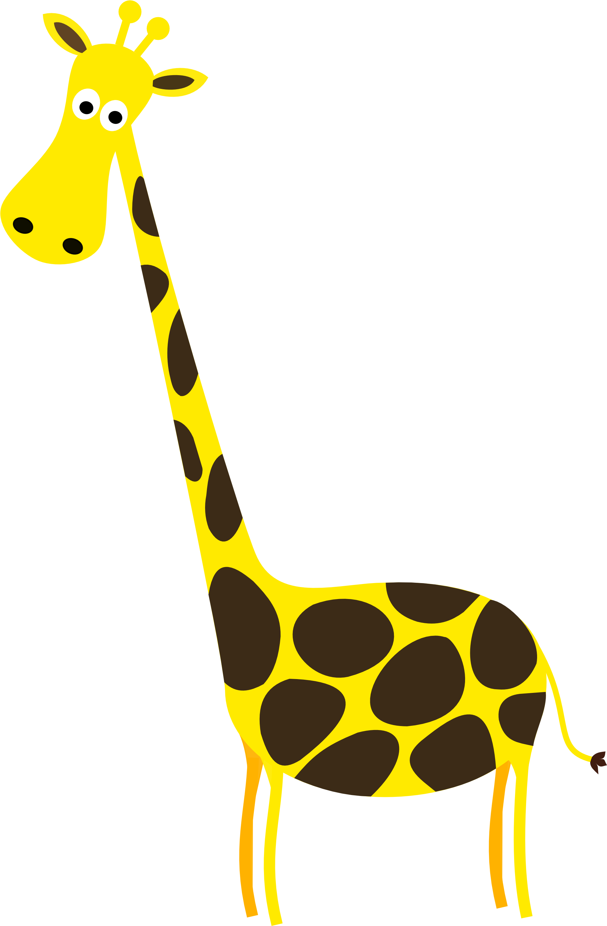 Giraffe Png - Giraffe Clip Art Transparent Png (1979x3032), Png Download