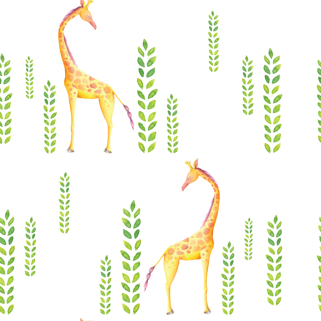 Giraffe Png - Giraffe Painting Kids Wall Clipart (1024x1024), Png Download