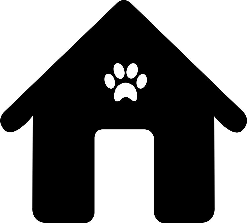Png File Svg - Dog House Icon Png Clipart (981x886), Png Download