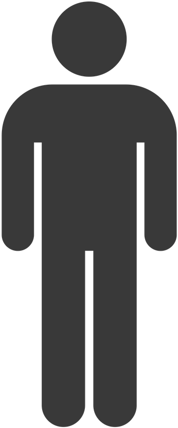 Person Icon Png - Percentage Men Or Women Going To The Doctor Clipart (363x869), Png Download