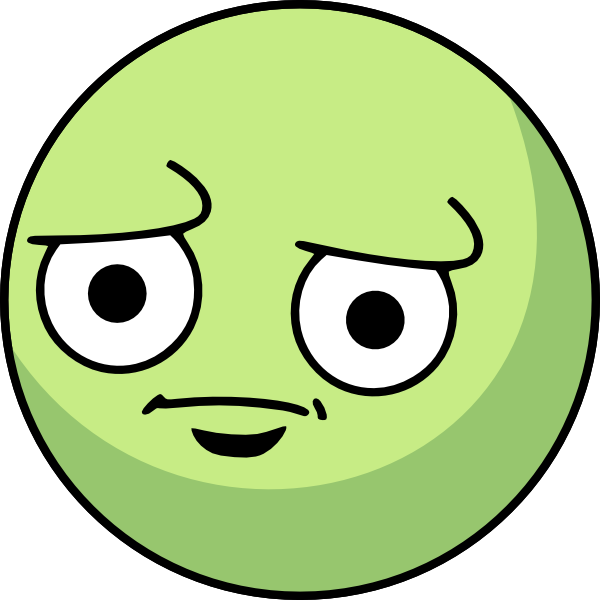 11 Green Sad Face Free Cliparts That You Can Download - Green Sad Face - Png Download (600x600), Png Download