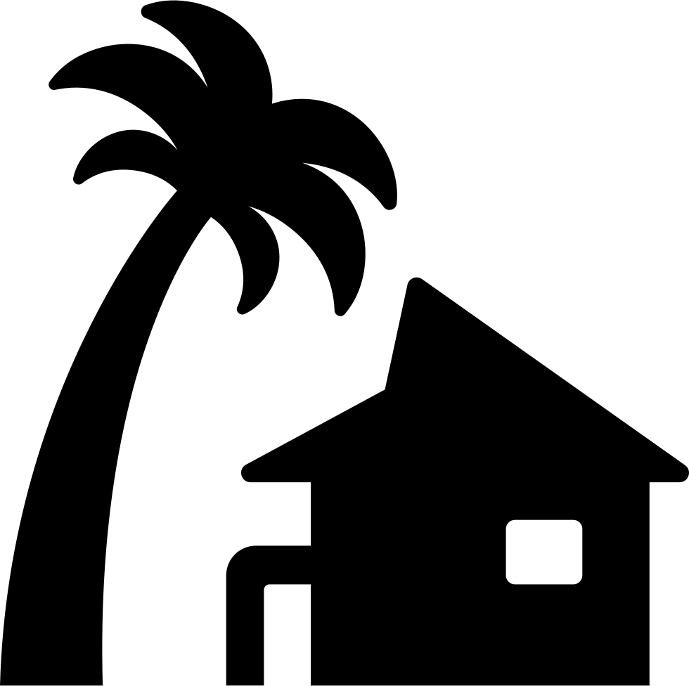 Png File - Beach House Icon Clipart (980x976), Png Download