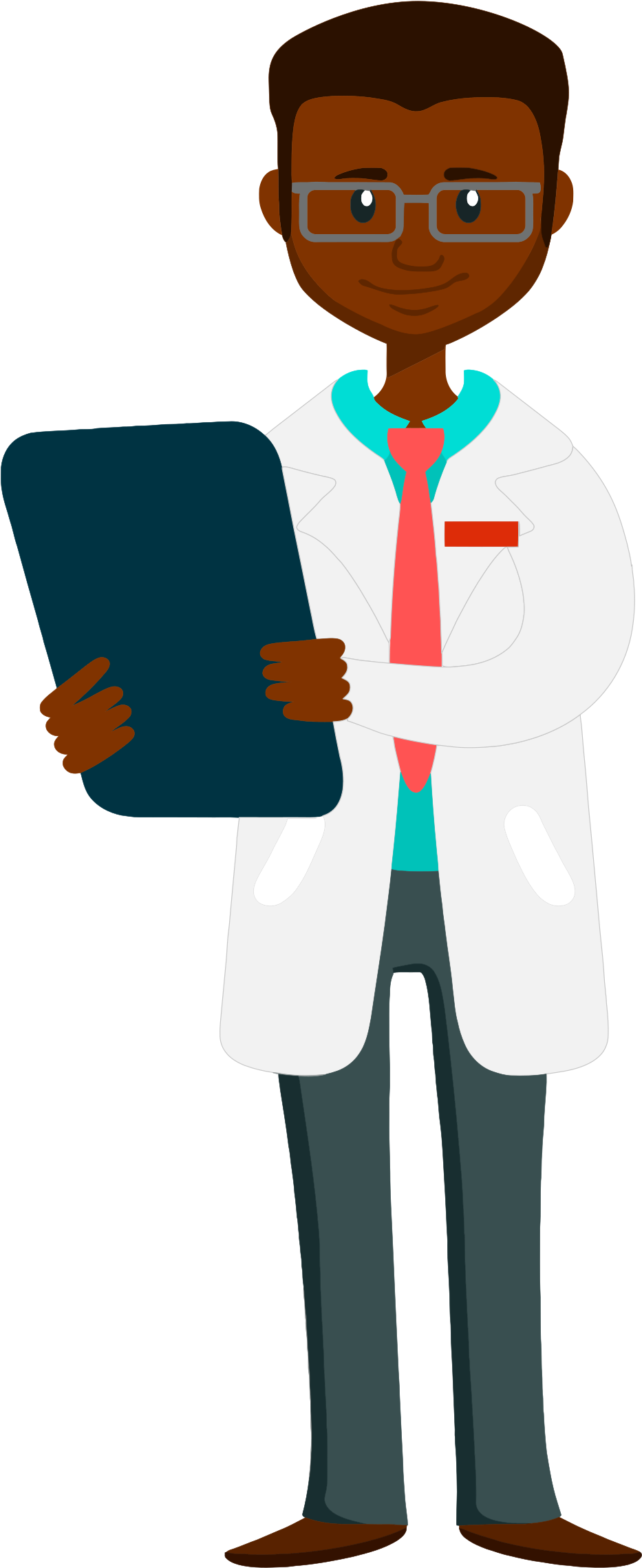 This Free Icons Png Design Of African Doctor Clipart (1096x2400), Png Download