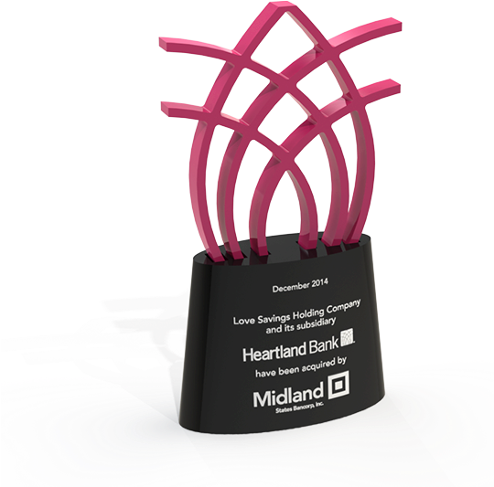 Financial-tombstone - Midland States Bank Clipart (590x532), Png Download