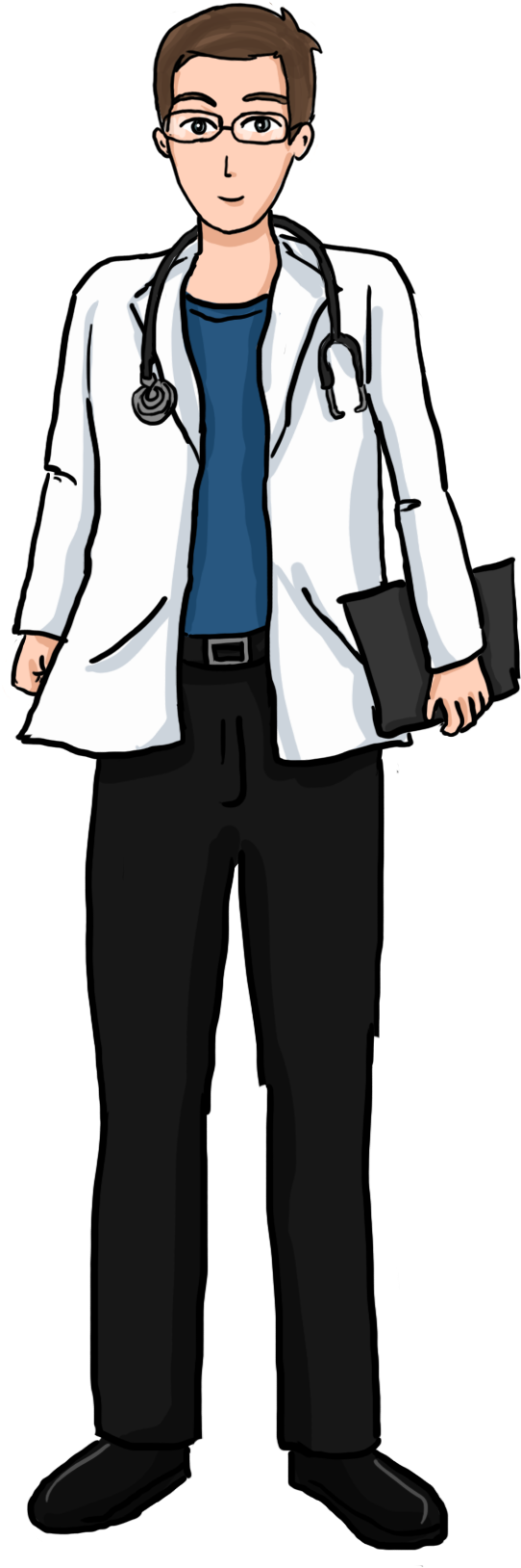 Vector Transparent Stock The Doctor Clipart Man - Male Doctor Clipart Png (669x1684), Png Download