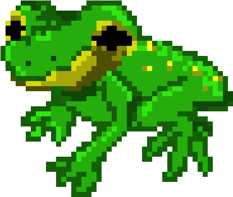 Frog - Pixel Frog Clipart (630x520), Png Download