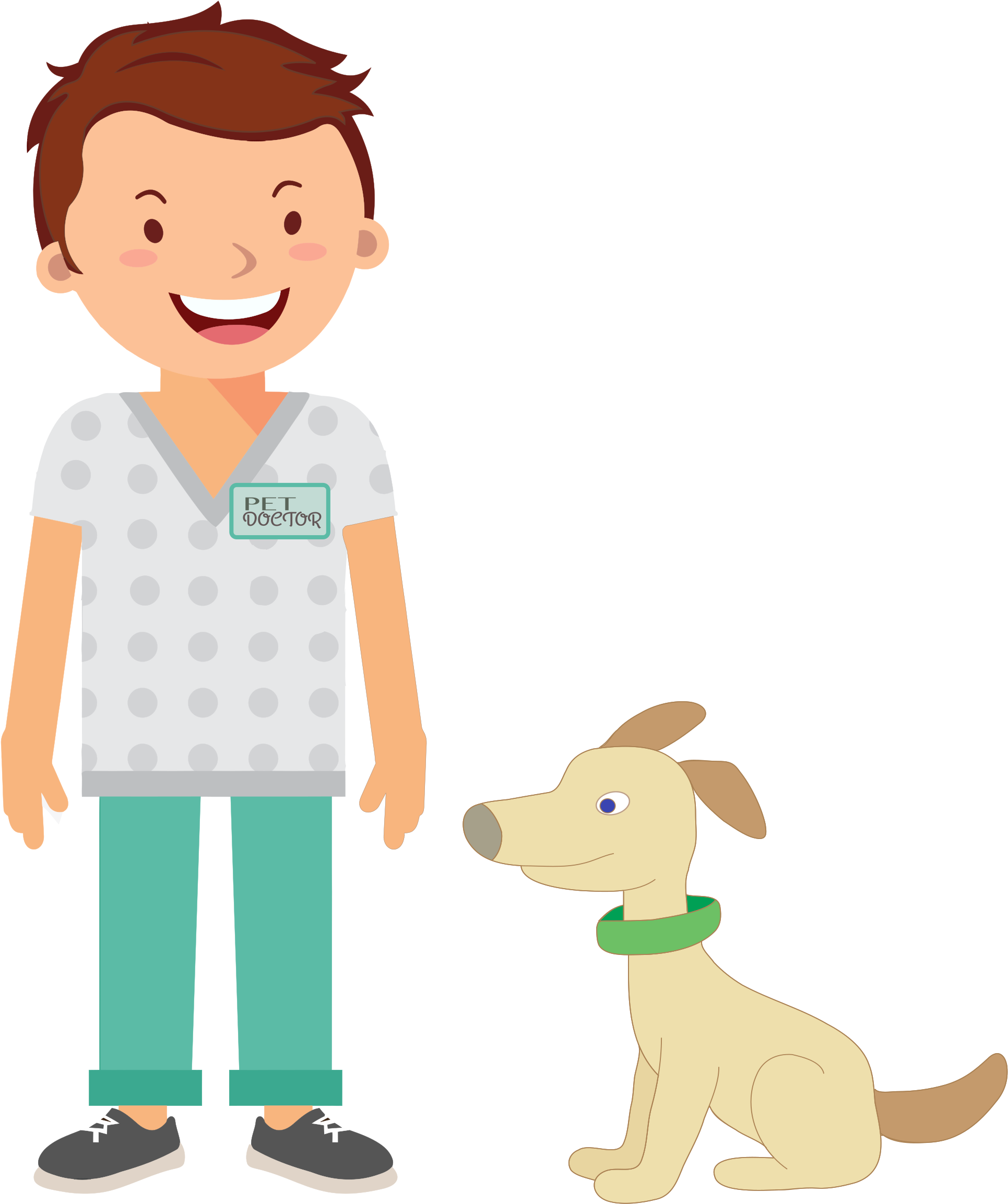 Dog Doctor Png Transparent Techflourish Collections - Veterinarian Clipart (1951x2400), Png Download