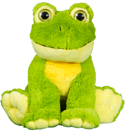 16 Inch Hop The Frog Heartbeat Animal With Sound Recorder - Stuffed Animals Frog Png Clipart (520x600), Png Download