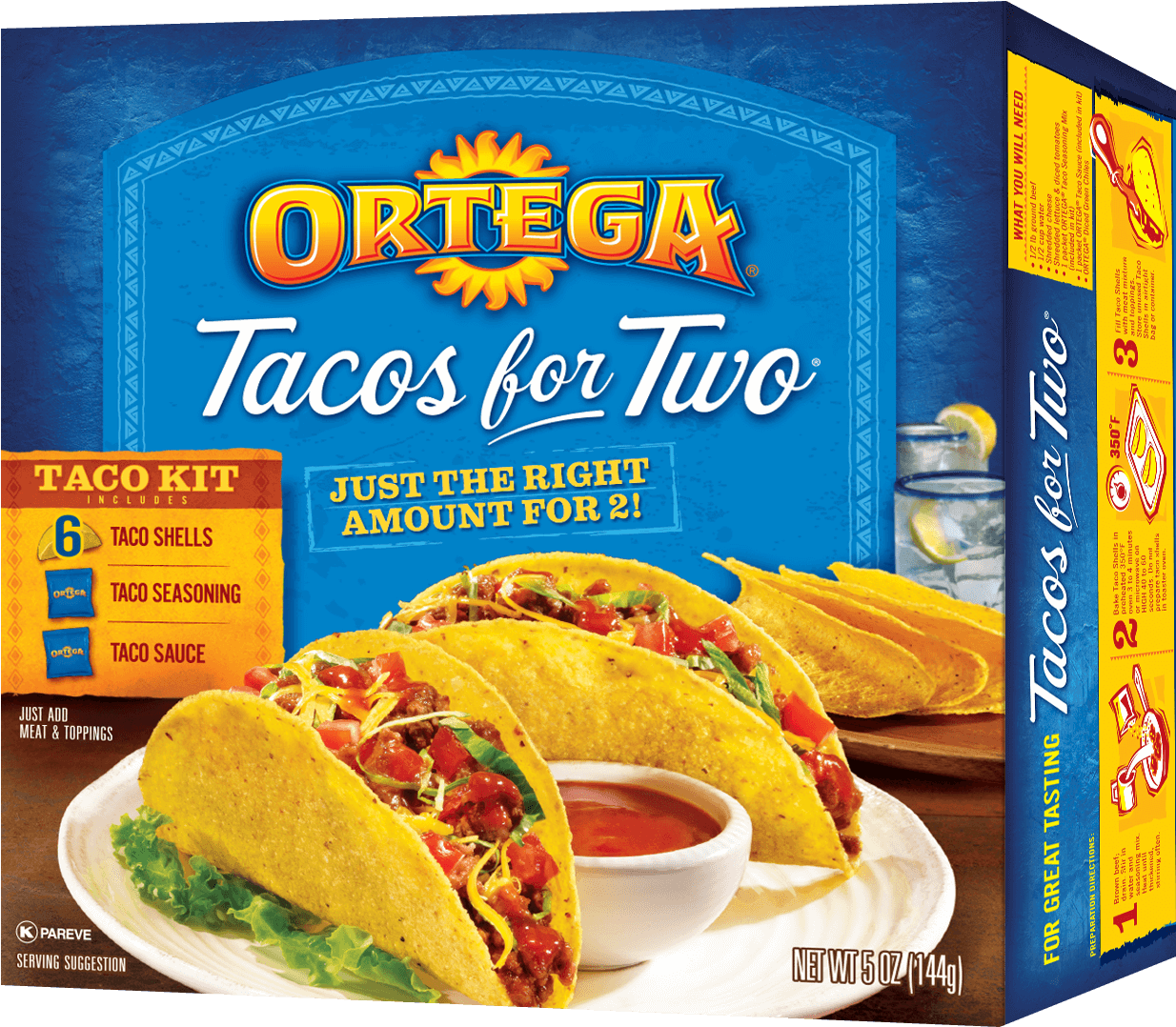 Tacos For Two - Taco Clipart (1240x1240), Png Download